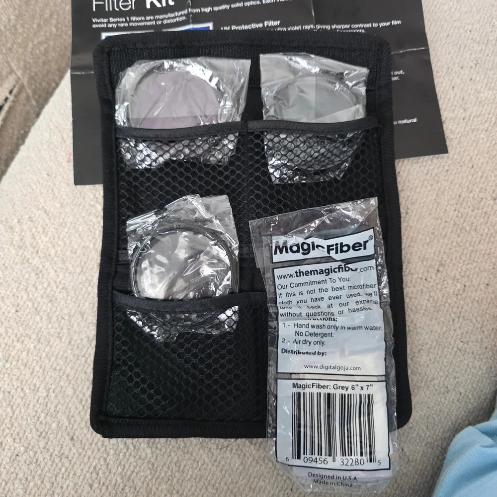 Vivitar Series 1 52mm Multi-Coated Filter lense Kit UV CPL FLD Case & Cloth NEW